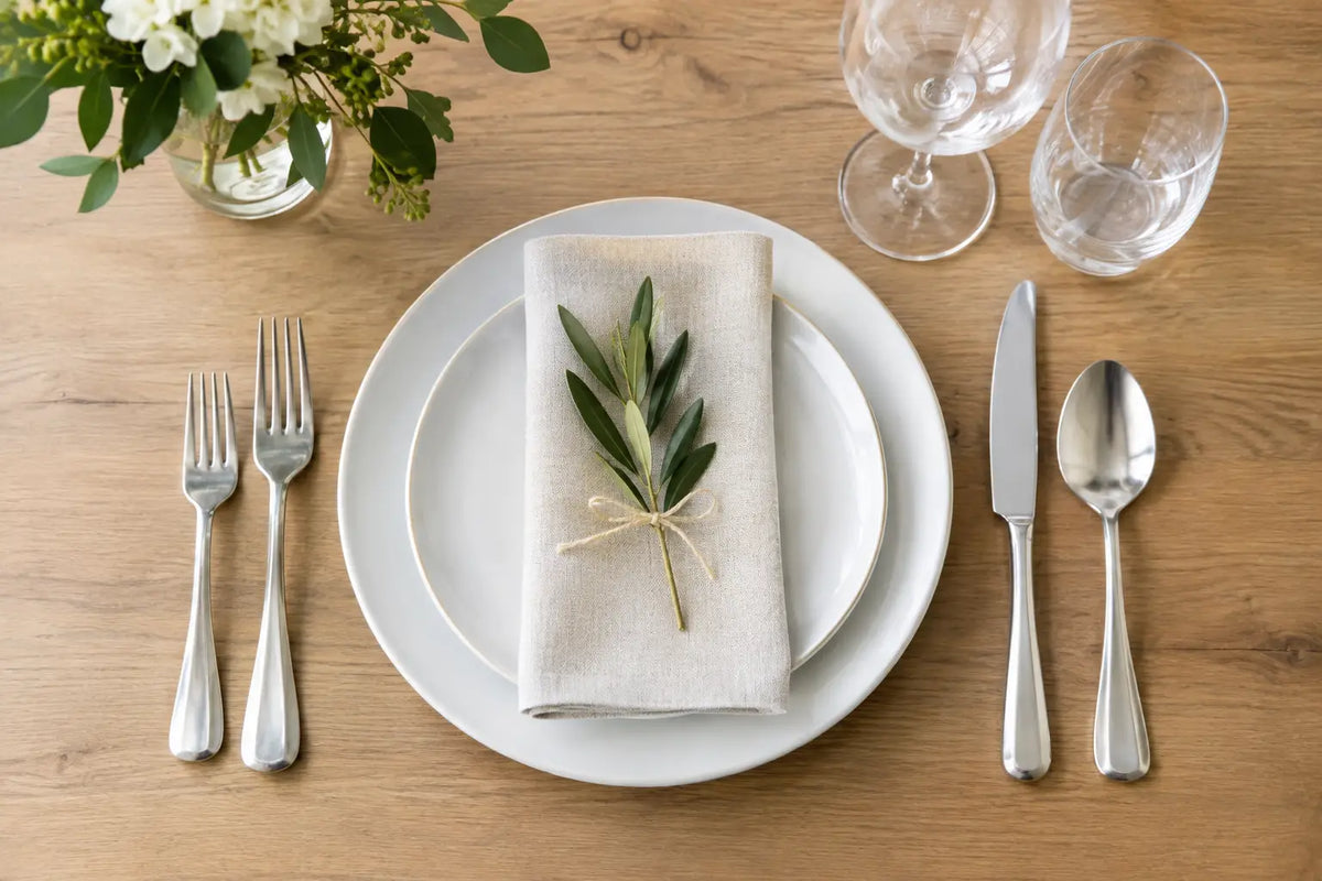 How to Arrange Flatware Place Settings Properly