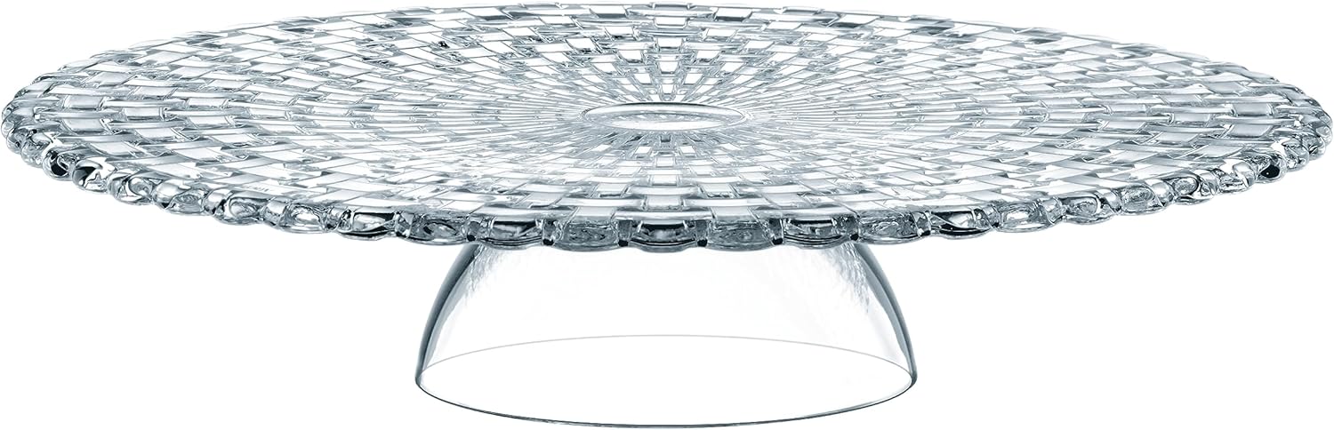 Nachtmann Bossa Nova Cake plate / Chip & Dip Crystal 32cm=12.5"diameter