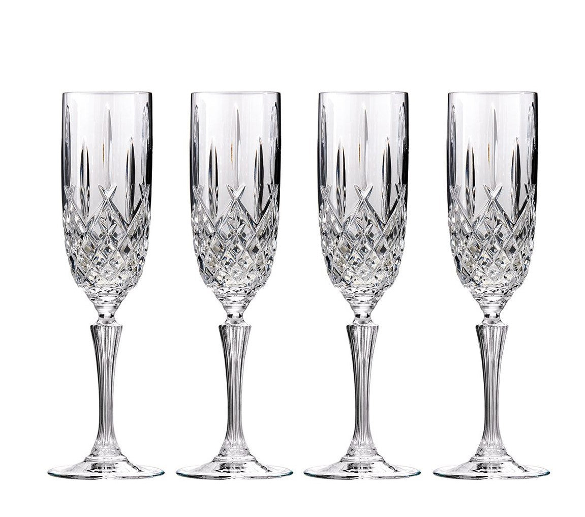 Waterford Markham Flutes 4 piece set - 7.5-oz Marquis collection