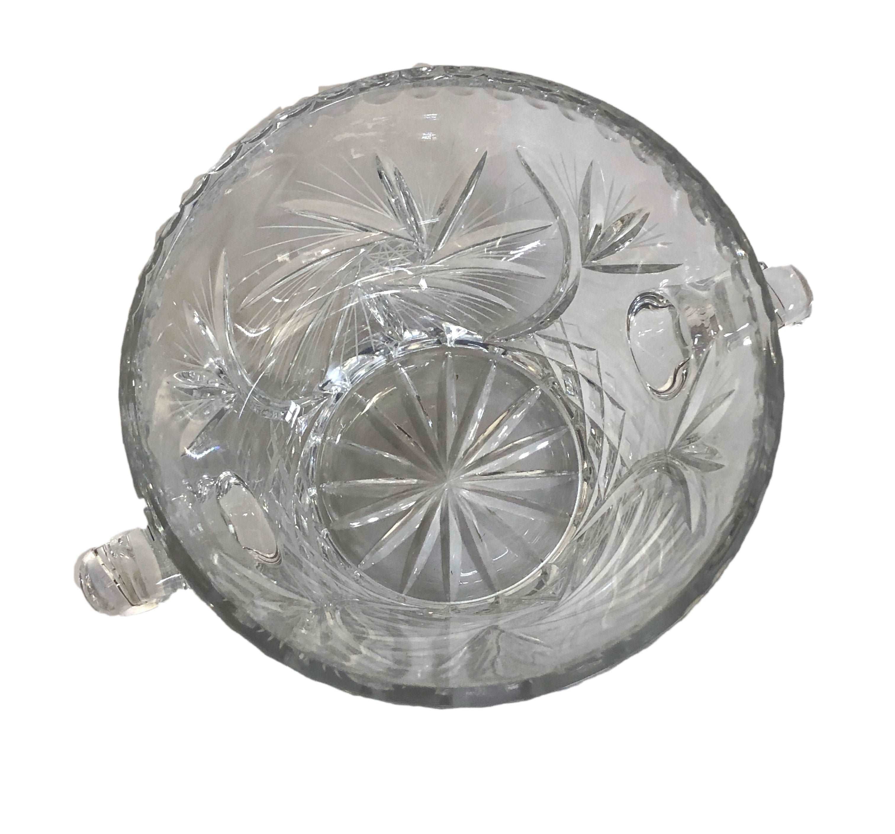 Holland Glass Pinwheel Ice Bucket - Royal Gift