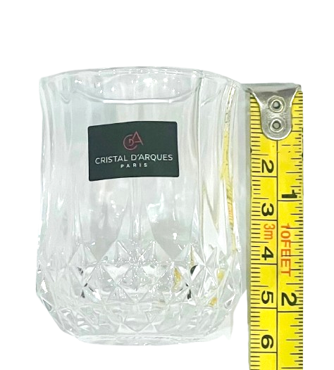 Shot 6 Glasses Longchamp By Eclat Cristal D'Arques 1.5-Ounce Crystal Made in France