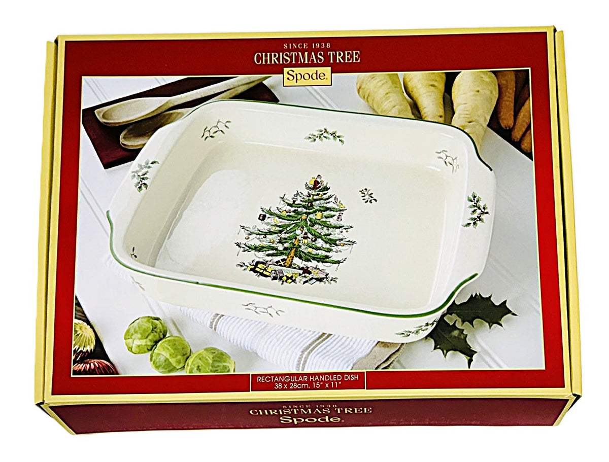 Spode Christmas Tree Baking Dish 15" x 11"