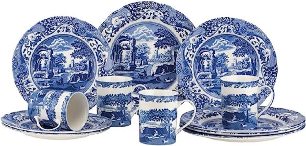 Spode Blue Italian 12 piece dinner set