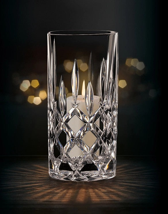 Nachtmann Noblesse Crystal Vase/Hurricane Lamp 11"tall X5.7"diameter