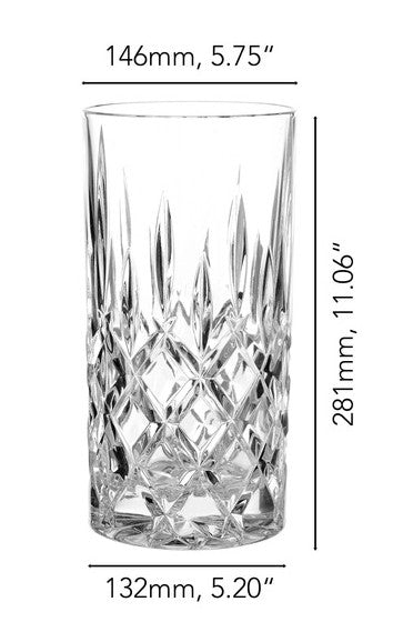 Nachtmann Noblesse Crystal Vase/Hurricane Lamp 11"tall X5.7"diameter