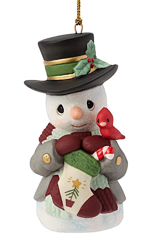 Precious Moments 2026 Snowman Ornament