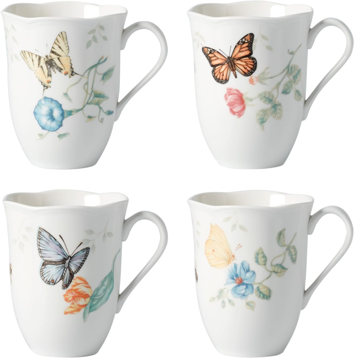 Lenox Butterfly Meadow mugs 4 assorted