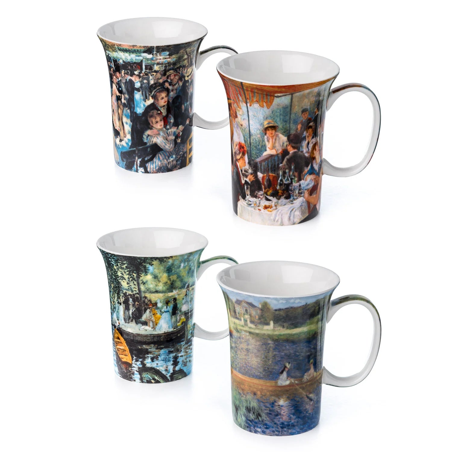 Renoir 4 Mugs, with Gift Box Multicolors McIntosh Classics