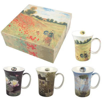 Monet Mugs Set of 4, Multicolors McIntosh Classics