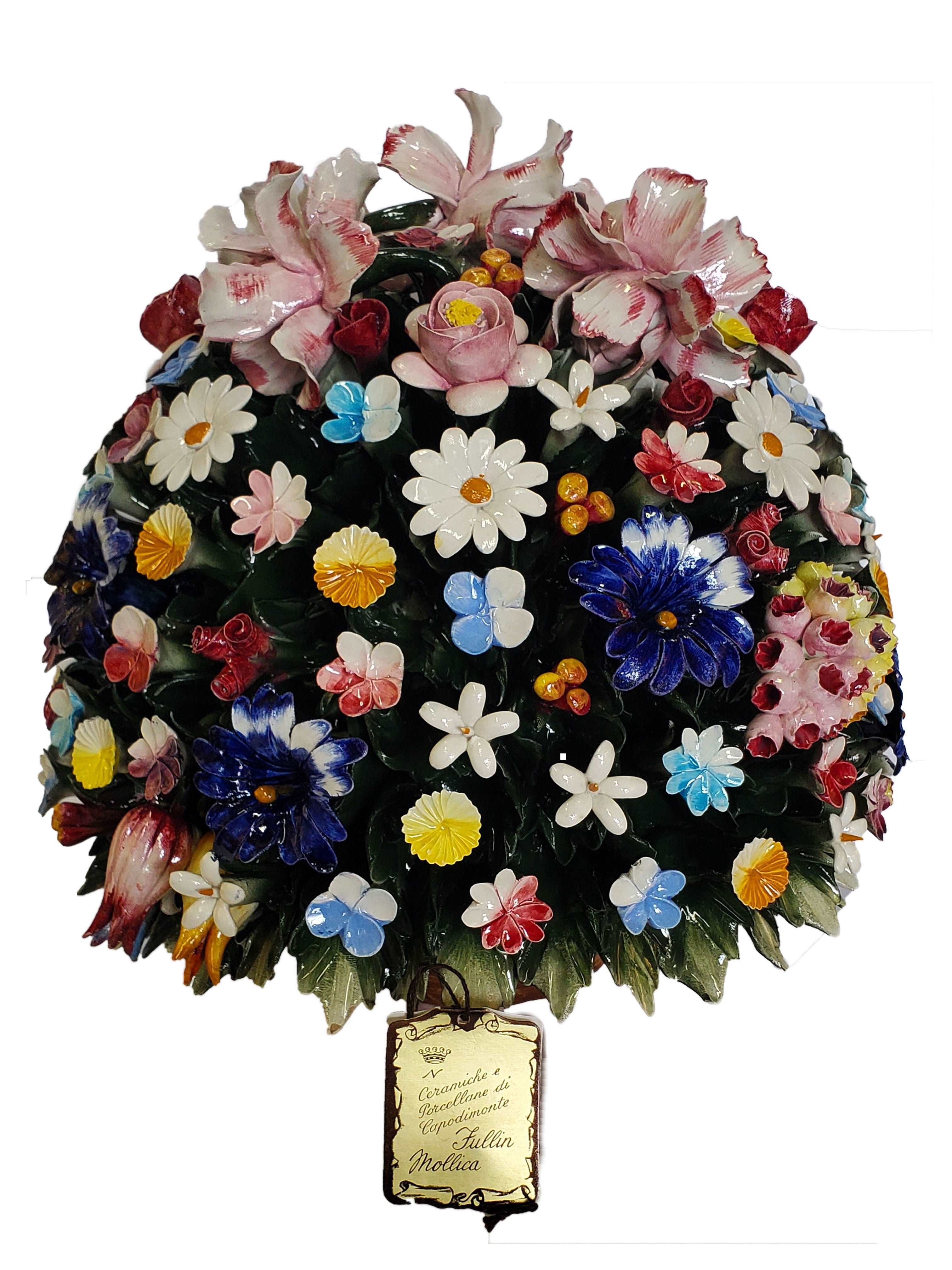 Capodimonte Fullina Monica Flower Basket - Royal Gift