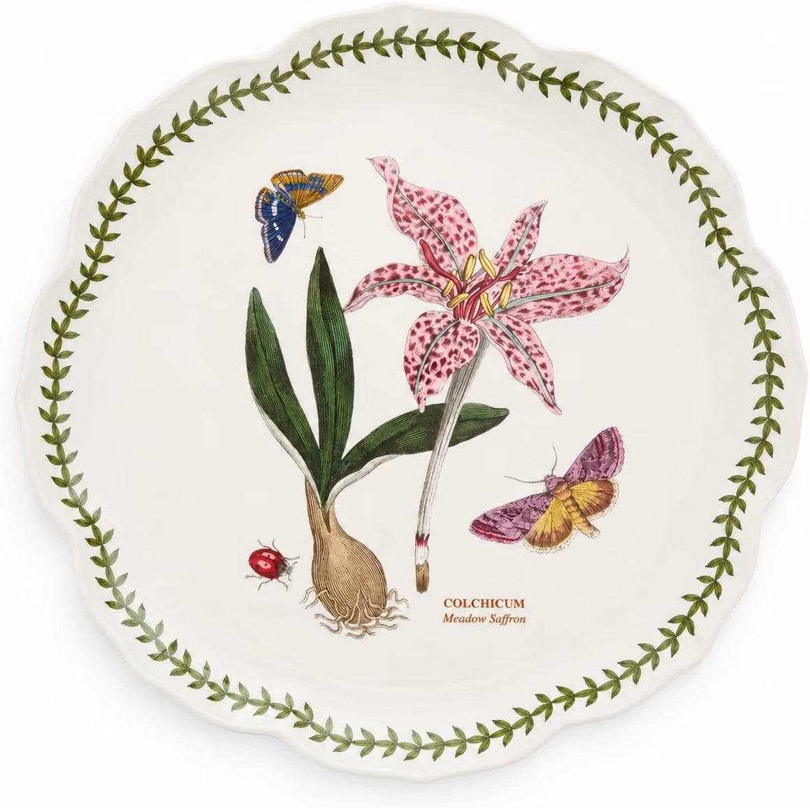 Botanic Garden Lotus Blossom Platter 13.5"round by Portmeirion