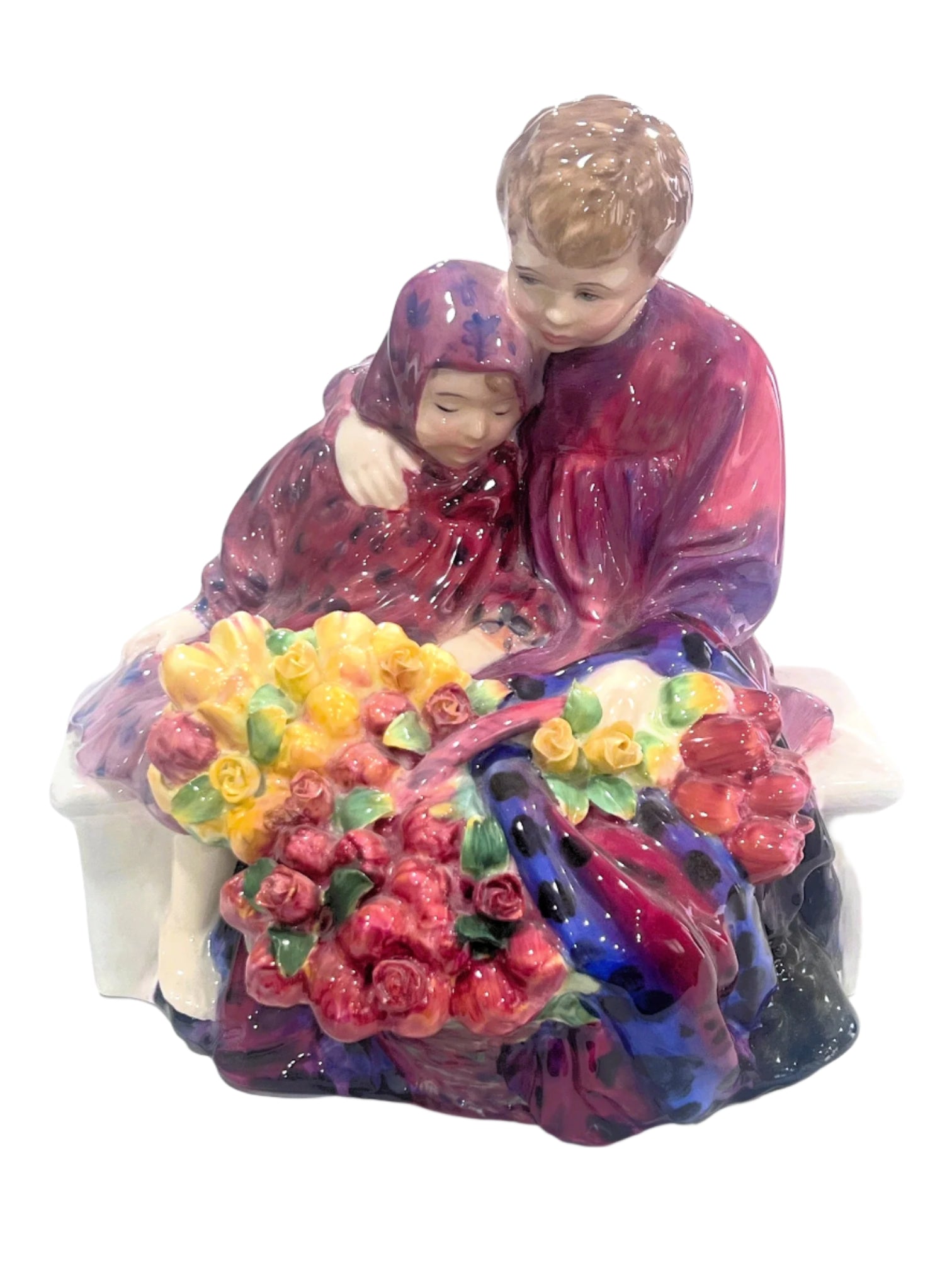 Royal Doulton Flower Sellers Children HN1342 Hand made and Painted in England