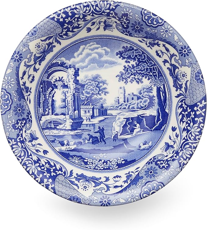 Spode Blue Italian Cereal Bowl 8"diameter X 2"deep
