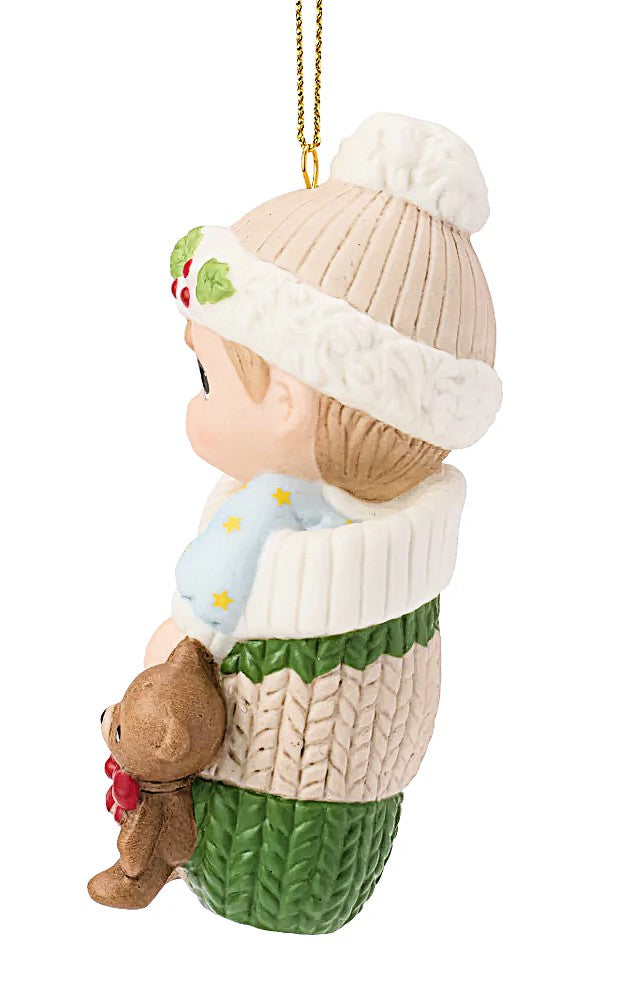 Precious Moments 2026 Baby 1st Christmas Boy Ornament porcelain 261006