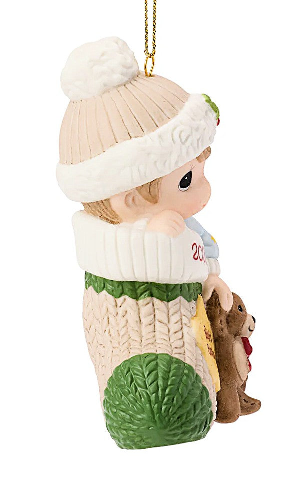 Precious Moments 2026 Baby 1st Christmas Boy Ornament porcelain 261006