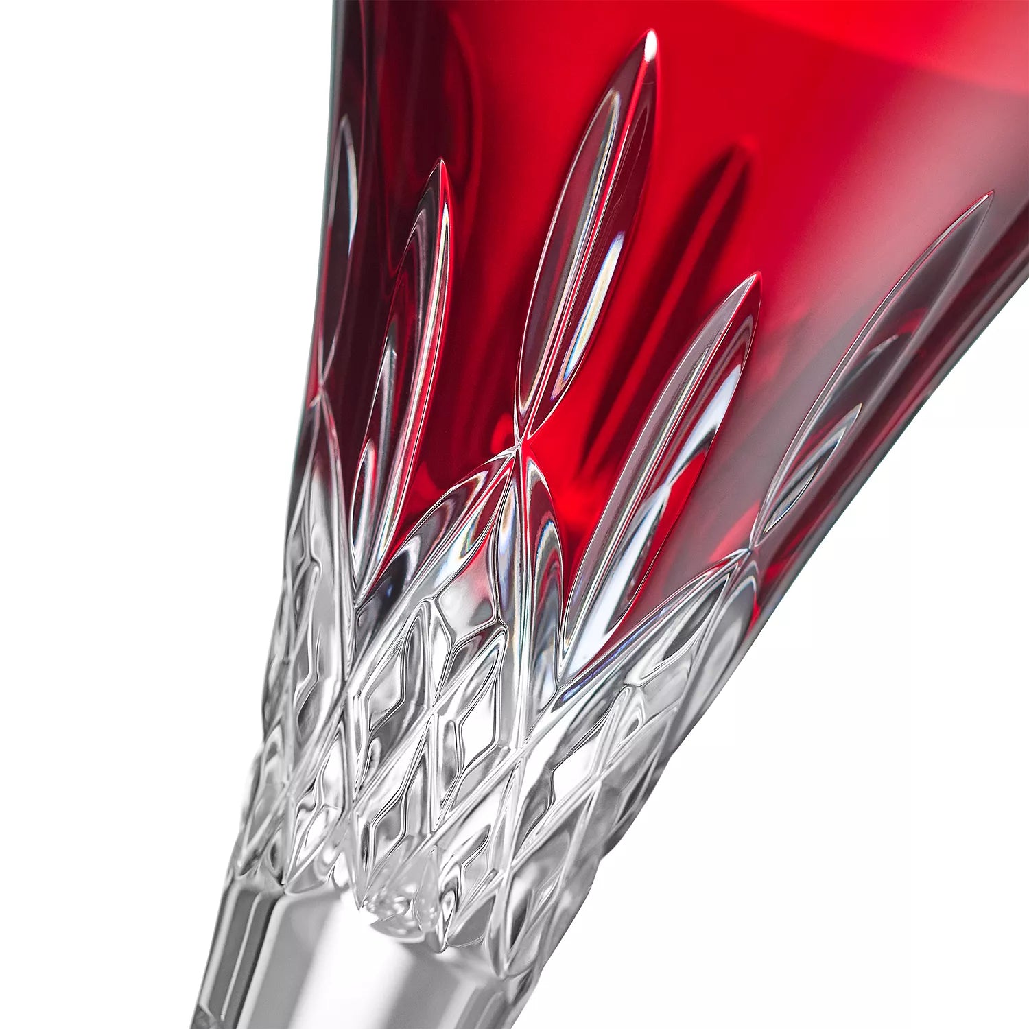 Waterford Lismore Red Toasting Flutes Pair