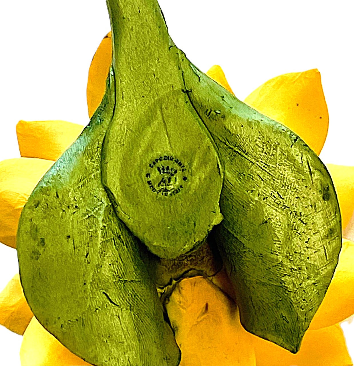 Sunflower Original Capodimonte Porcelain Flower Hand Made and Painted in Capodimonte ITALY
