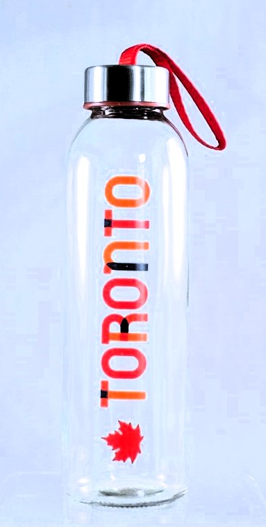Toronto Canada Water Bottle Souvenir 8.8"tall X 2.5"diameter