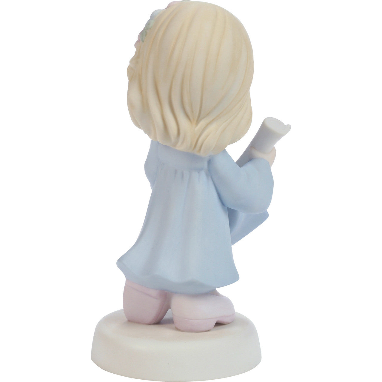 Precious Moments Graduate Girl Figurine 'The Future Belongs To You' Blue Dress Blond