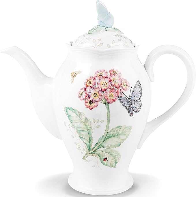 Lenox Butterfly Meadow Coffeepot Porcelain Made in China