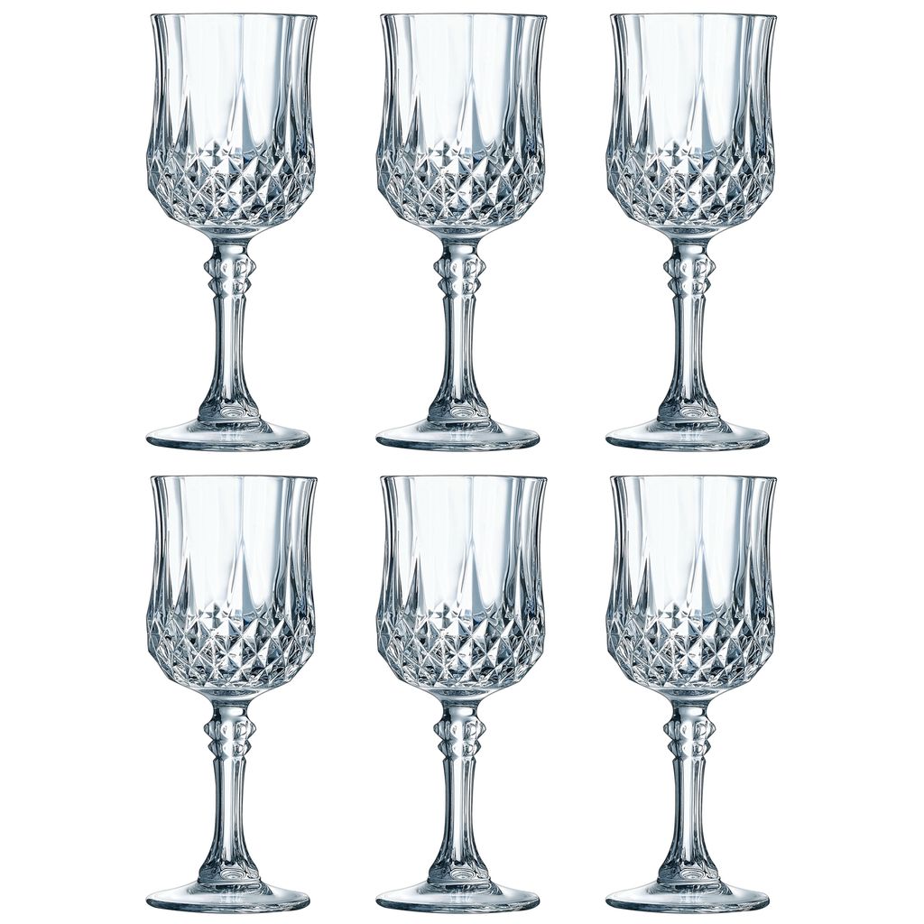 Liqueur Glasses 6 Longchamp collection 2-oz Crystal Stemed
