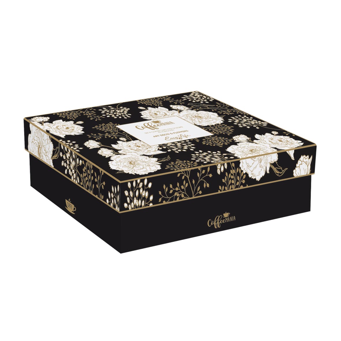 Espresso 6 cups and 6 saucers Porcelain Art Deco By Easylife