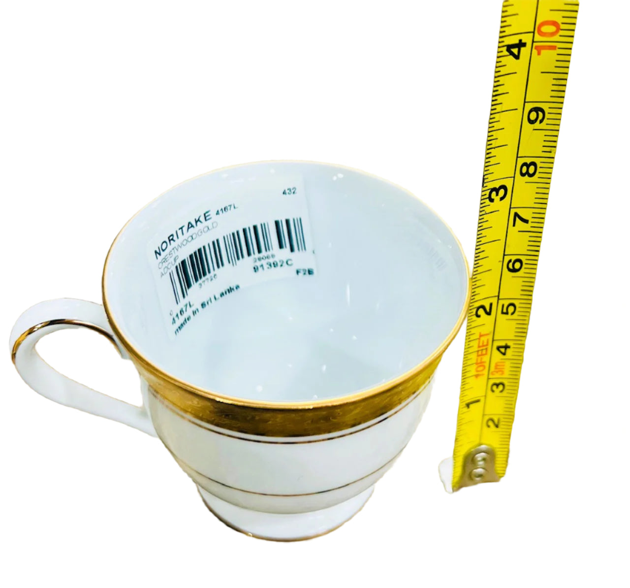 Noritake Crestwood Gold Cup & Saucer 3-oz Demi-Tasse