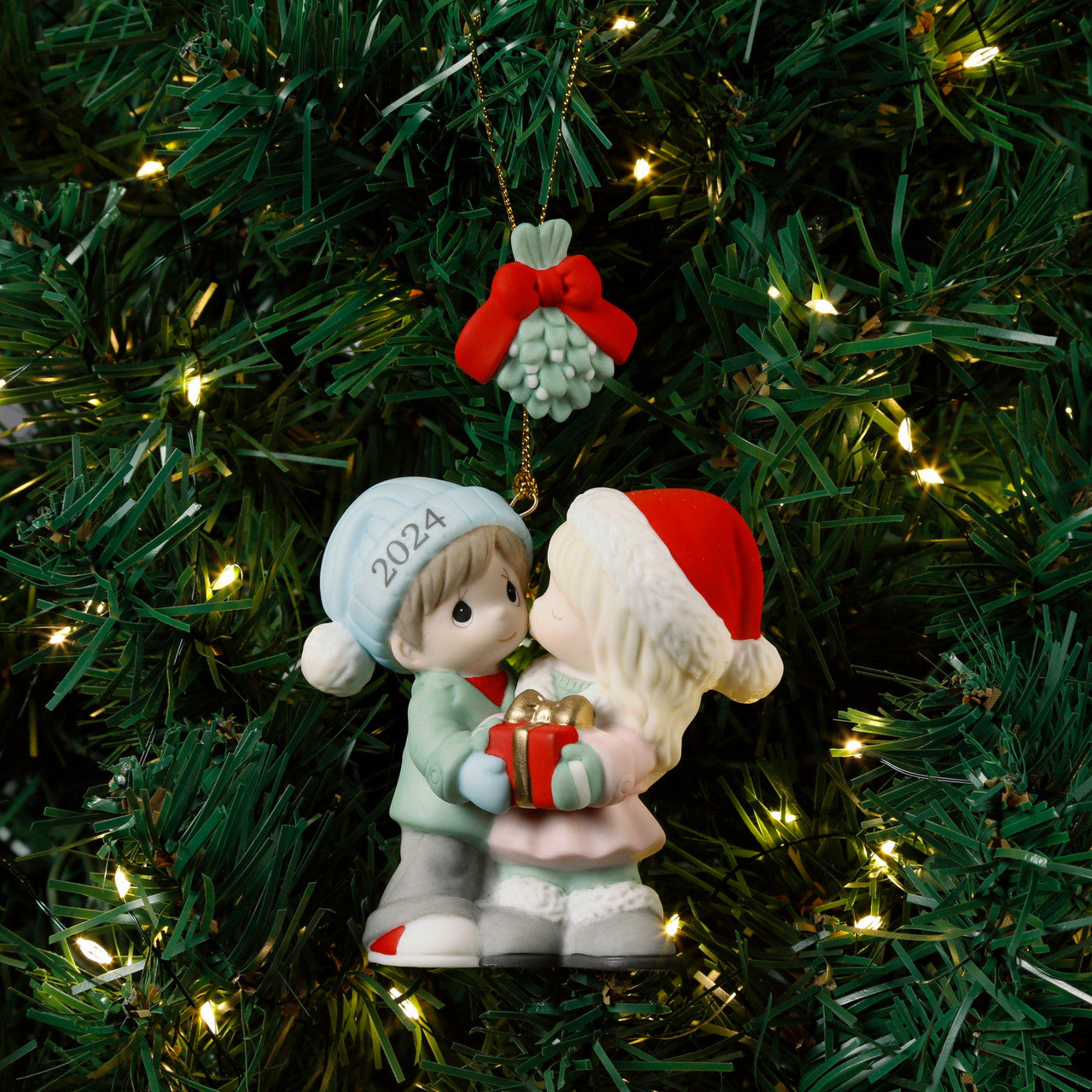 Precious Moments 241004 Our First Christmas Together Dated 2024 Couple Ornament