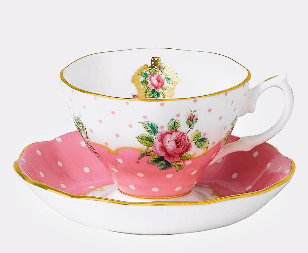 Royal Albert Cheeky Pink Cup & Saucer Bone China