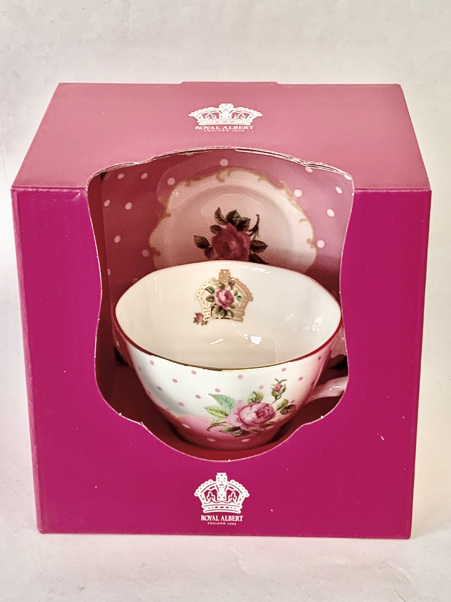 Royal Albert Cheeky Pink Cup & Saucer Bone China