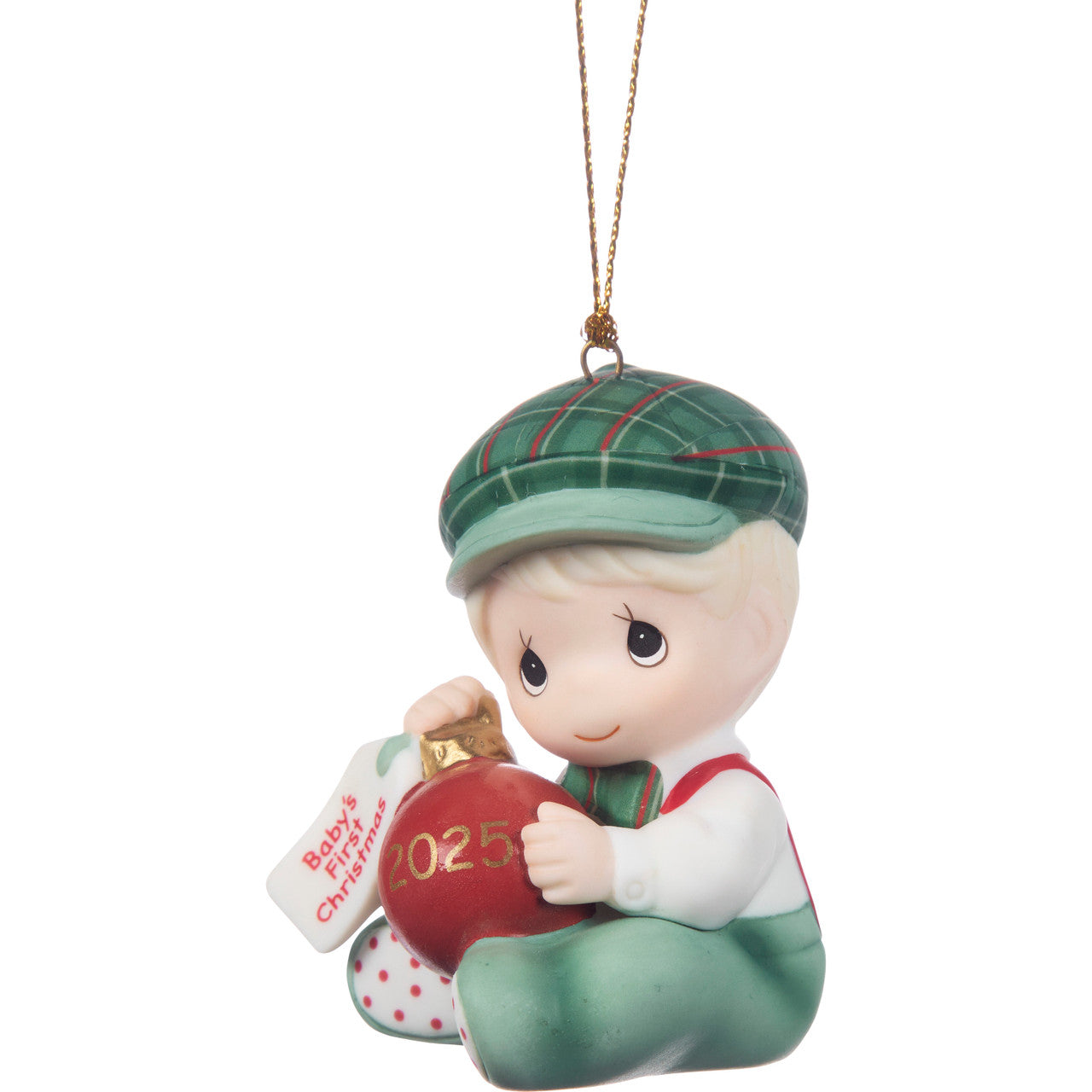 Precious Moments Baby’s First Christmas 2025 Dated Boy Holiday Porcelain Ornament