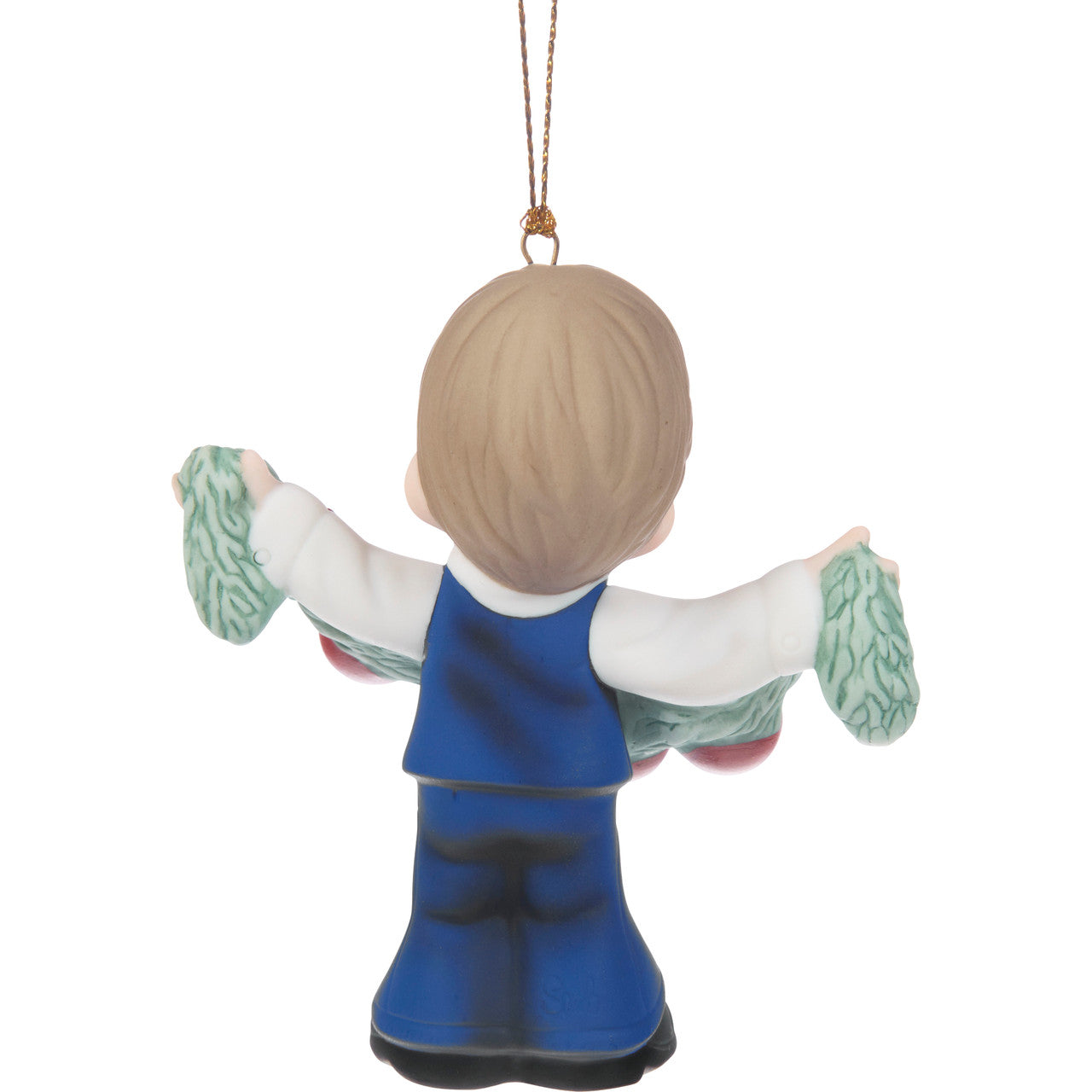 Precious Moments Deck The Halls Boy 2025 Dated Porcelain Ornament