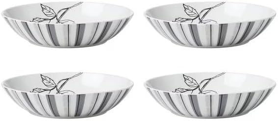 Oneida Sketchbook 12 Piece Dinnerware set, service for 4 Dishwasher and Microwave Safe