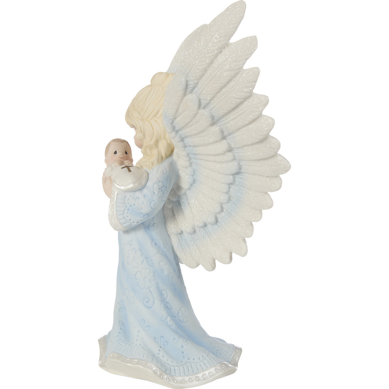 Precious Moments Angel 'May God send his Angels to watch you and guide you' Porcelain Figurine 7"tall