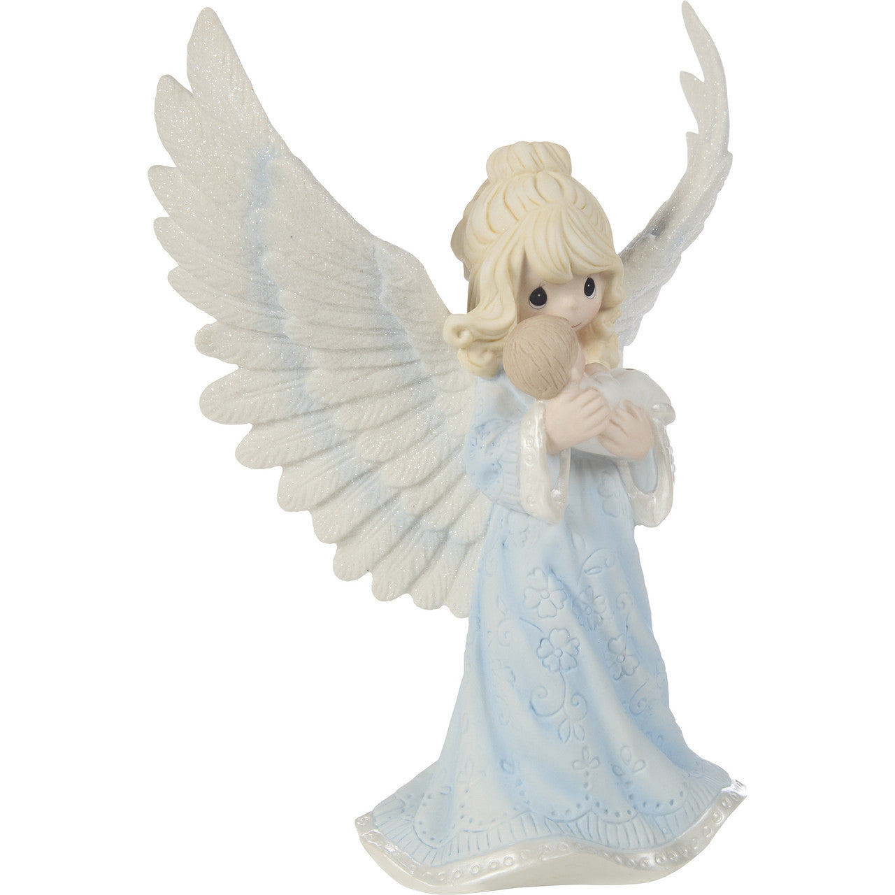 Precious Moments Angel 'May God send his Angels to watch you and guide you' Porcelain Figurine 7"tall