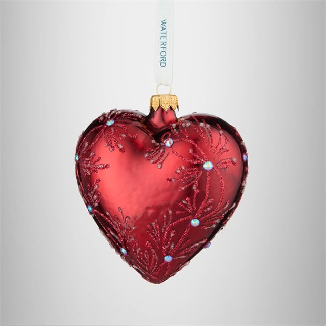 Waterford Holiday Heirloom Red heart ornament