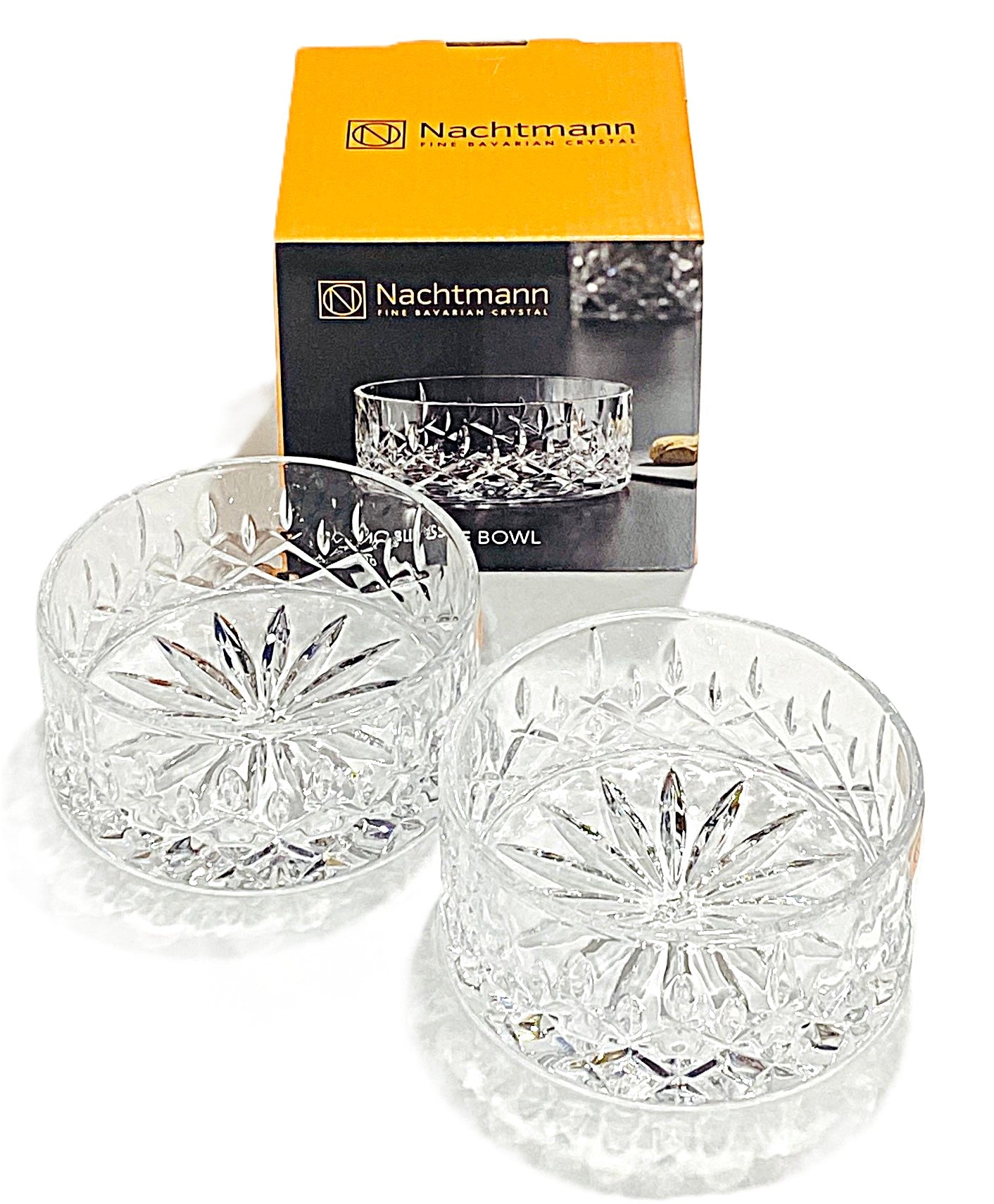 Nachtmann Noblesse 2 Bowls crystal, 4.25"diameter X 2.25"high Each