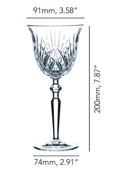 Nachtmann Wine Goblet set of 6 Crystal palais Collection 230-ML