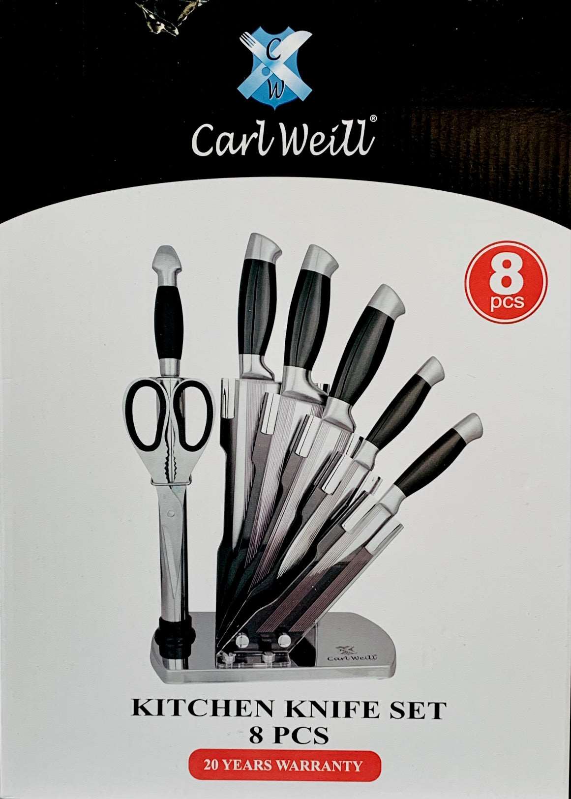 Kitchen Knife Set 8-Piece by Carl Weill collection - Royal Gift