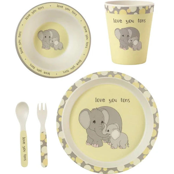 Precious Moments 182418 Mealtime Elephant Gift Set