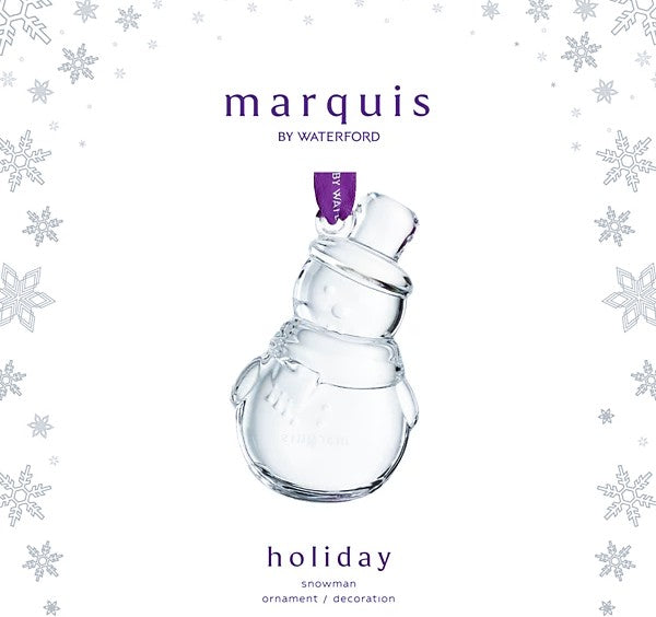 Waterford Snowman Holiday Ornament Marquis Collection