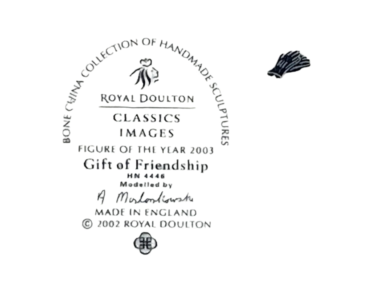 Royal Doulton Gift of Friendship Figurine HN4446 Bone China Made in England