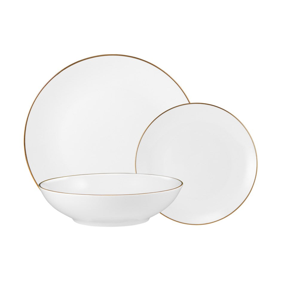 Maxwell & WIlliams White Gold 12-piece Dinner Set service for 4