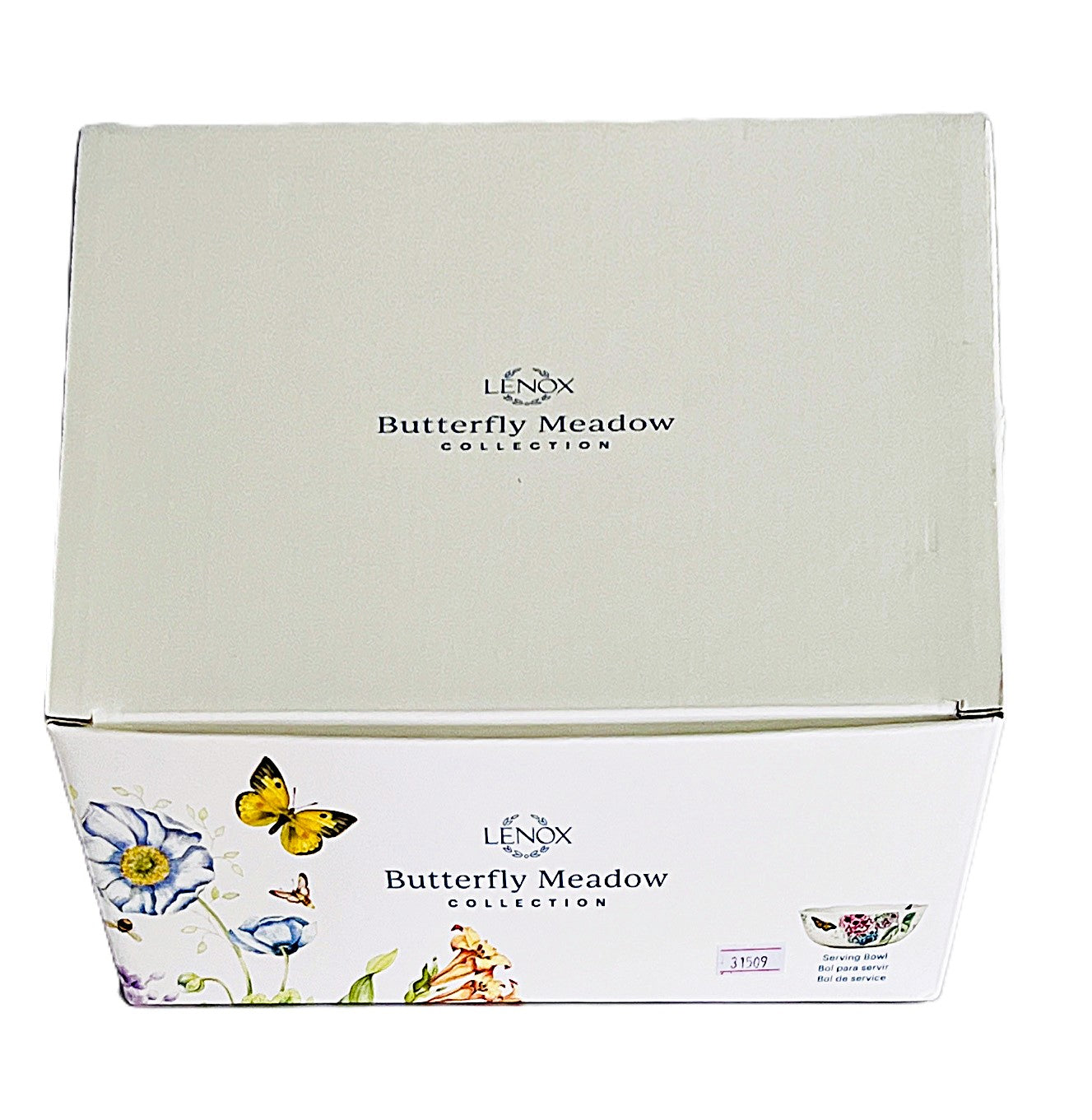 Lenox Butterfly Meadow  Bowl Large Serving Hydrangea 9.8" Diameter - 3.6" High