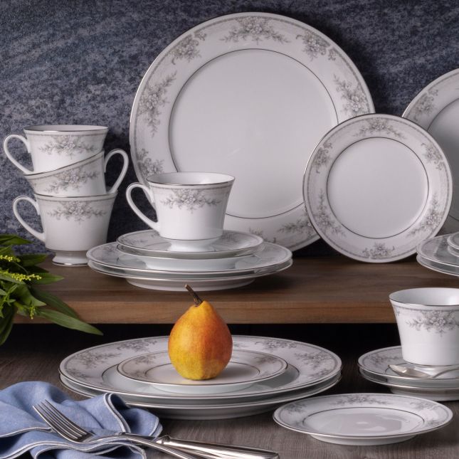 Noritake Sweet Leilani 5 Piece Dinner Set  Fine Porcelain