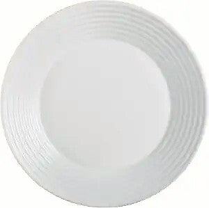 Luminarc Harena 6 Dessert Plate, 7.5"White Break resistant, Dishwasher and Microwave Safe