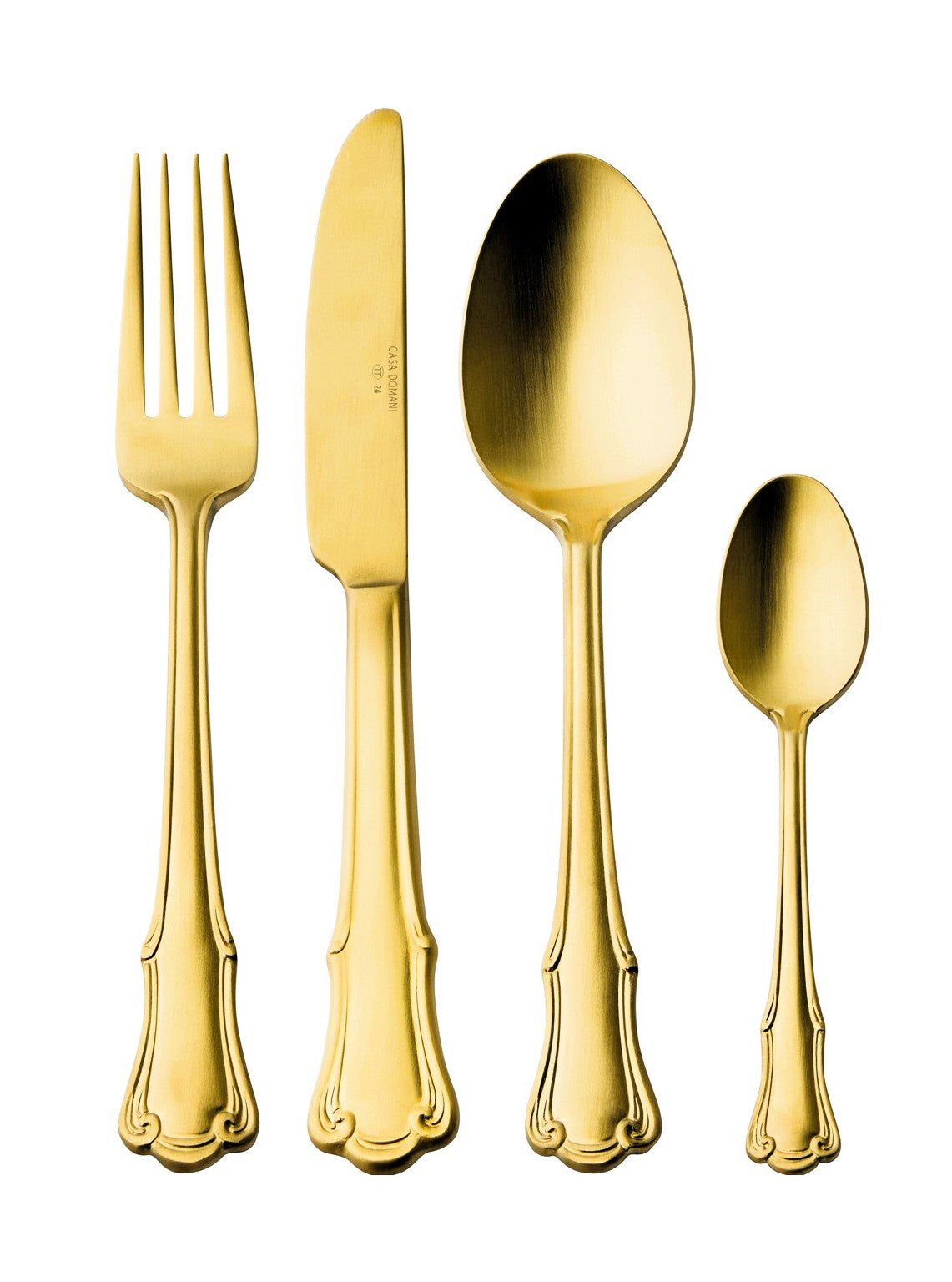 Casa Domani Castello  Champagne 16 Piece flatware set Stainless Steel