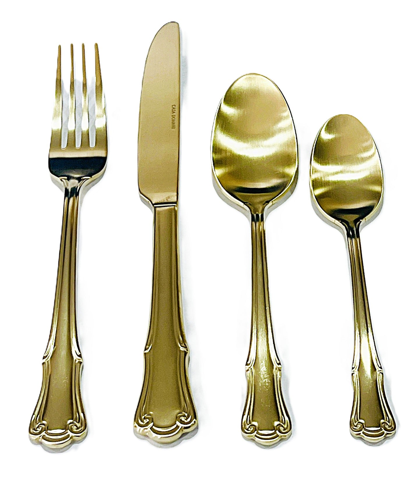 Casa Domani Castello  Champagne 16 Piece flatware set Stainless Steel