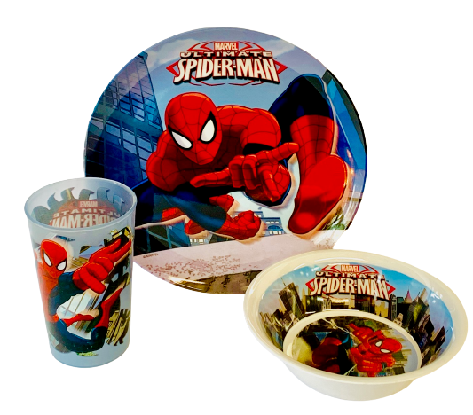 Spider-Man Ultimate Marvel 3 Piece Dinner Set