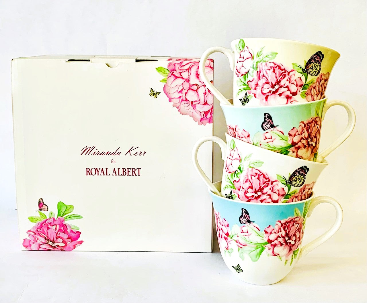 Royal Albert 4 Mugs Friendship By Miranda Kerr